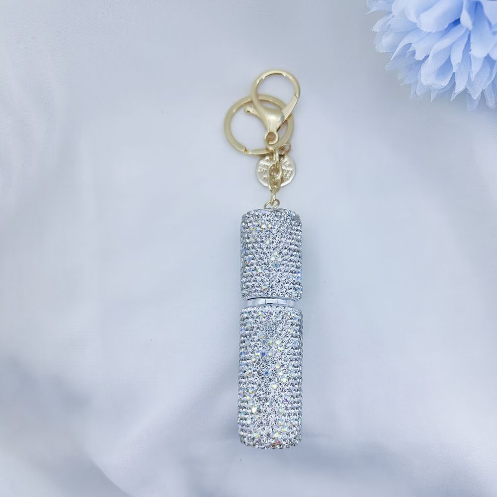 Portable Rhinestone Perfume Atomizer Keychain Refillable Spray Bottle for view 8
