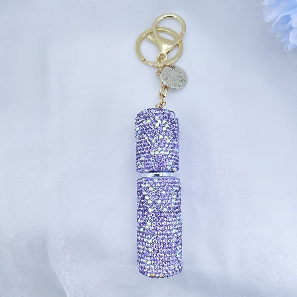 Portable Rhinestone Perfume Atomizer Keychain Refillable Spray Bottle for view 9