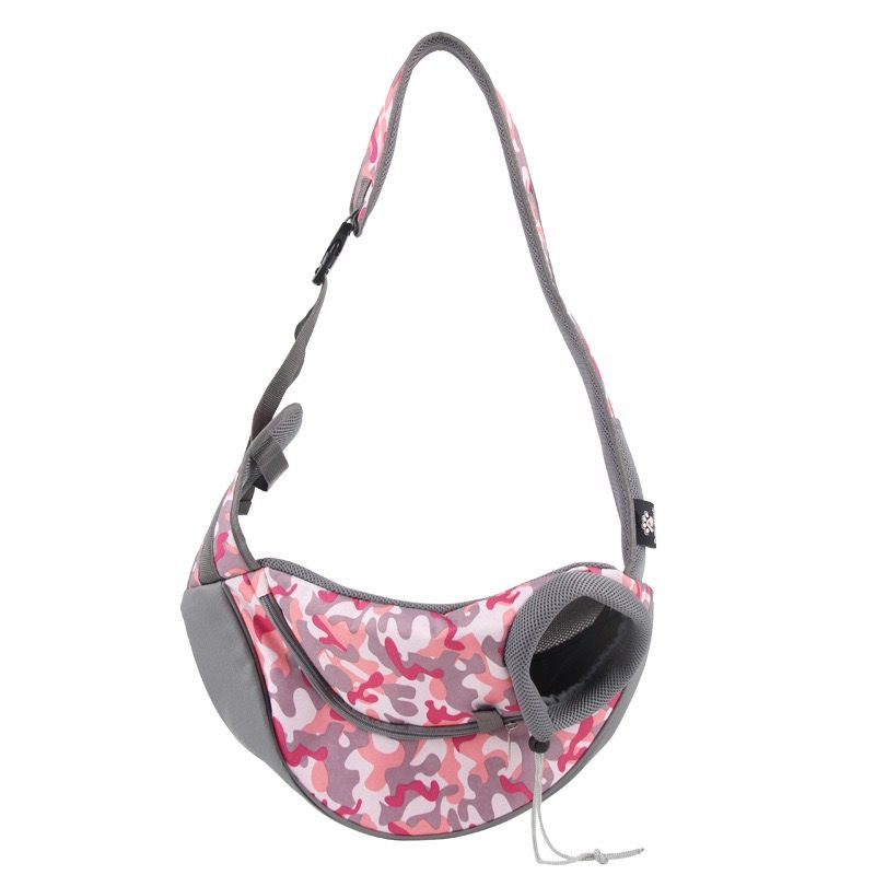 Upgraded Camouflage Pet Sling Bag for Small Dogs and Cats – Lightweight Oxford