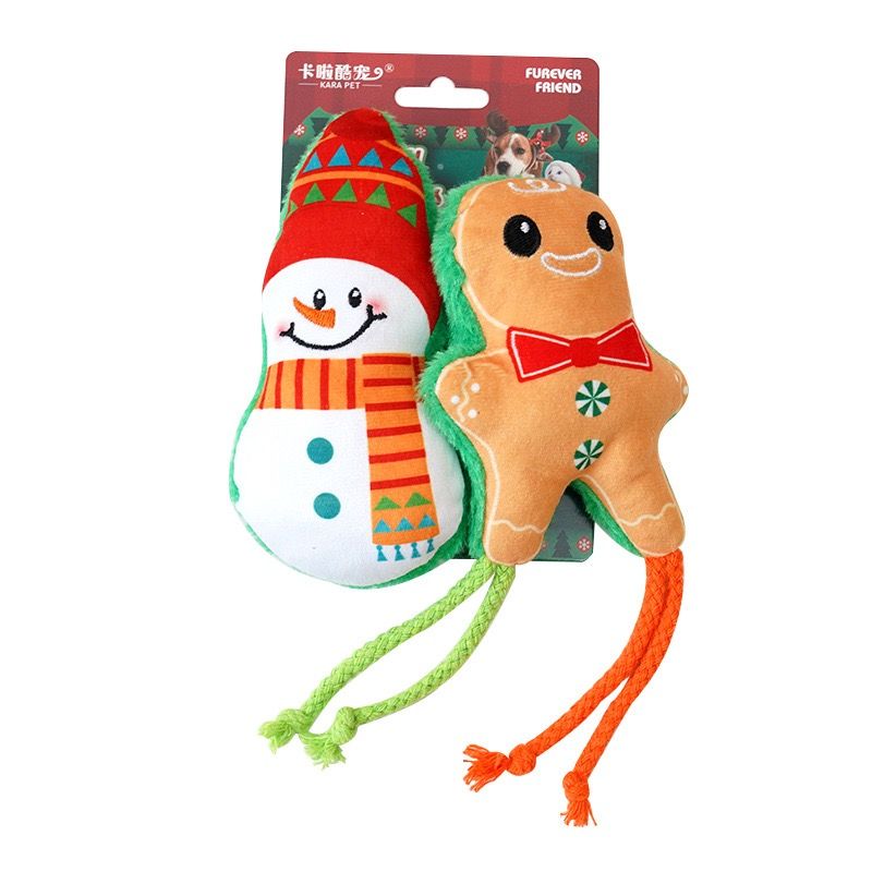 Christmas Plush Catnip Toys with Interactive Teaser Wands – Santa view 11