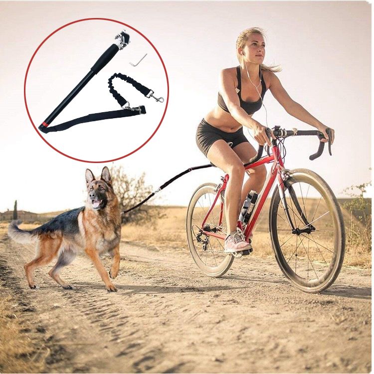 Ride Free, Walk Your Pup: Hands-Free Bike Dog Leash with Shock-Absorbing — image 1