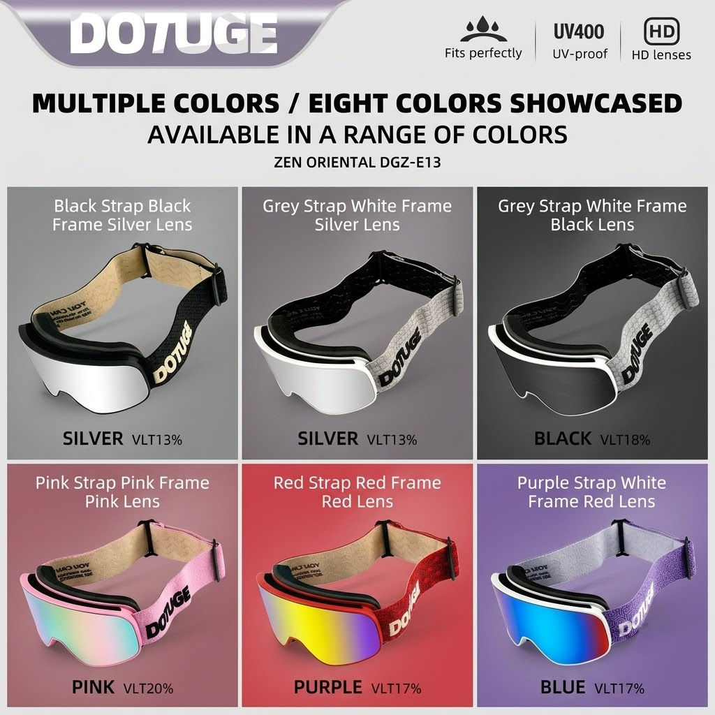 DOTUGE Kids Snow Goggles with Magnetic Flip Design view 7