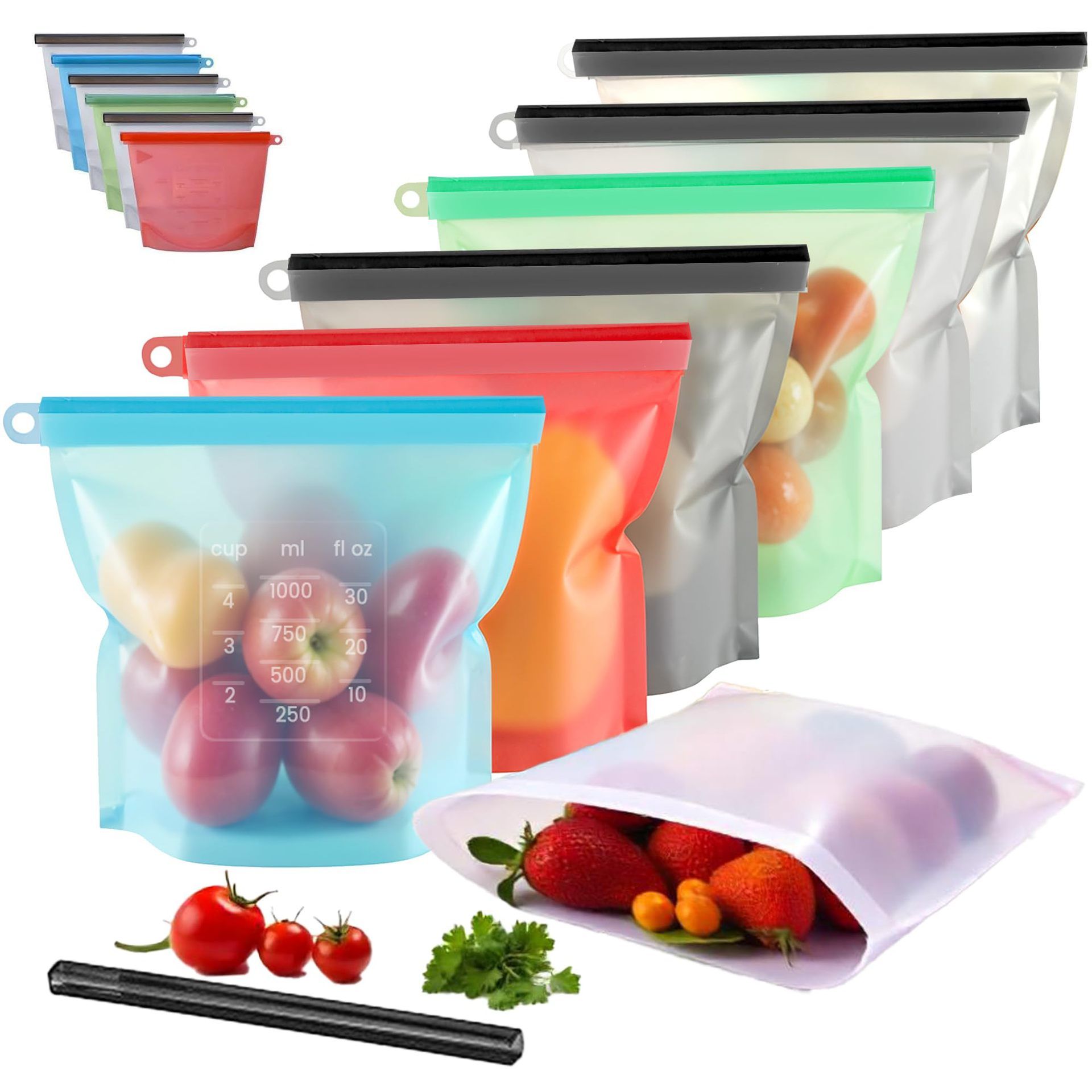 Reusable Silicone Food Storage Bags – Leakproof view 3