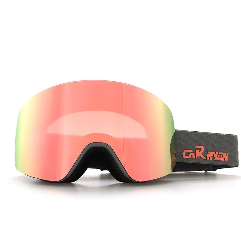 Cylindrical Snow Goggles with Anti-Fog Dual-Layer PC Lens — image 1