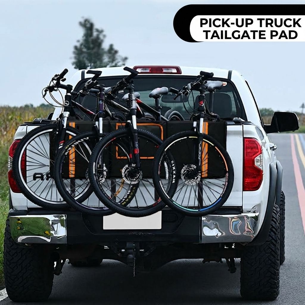 Tailgate Bike Pad with Webbing Straps – Heavy-Duty Scratch-Proof Bumper — image 1
