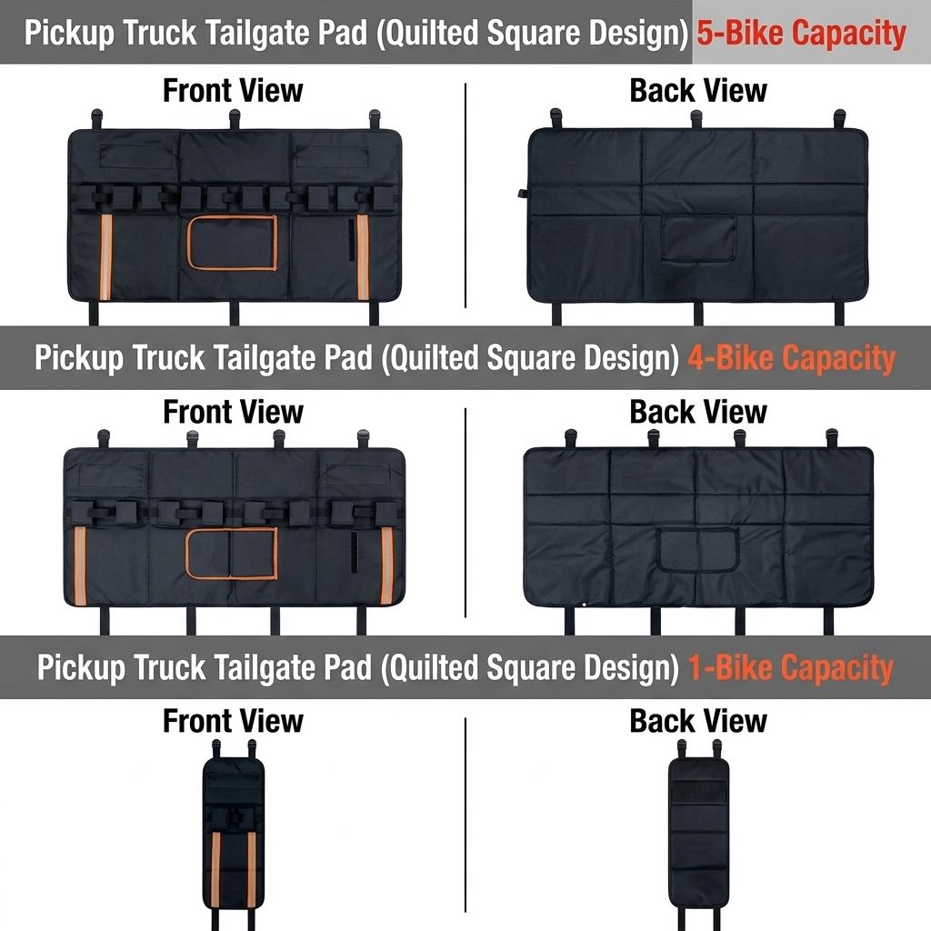 Heavy-Duty Pickup Tailgate Bike Pad with Oxford Fabric and EVA Cushioning view 5