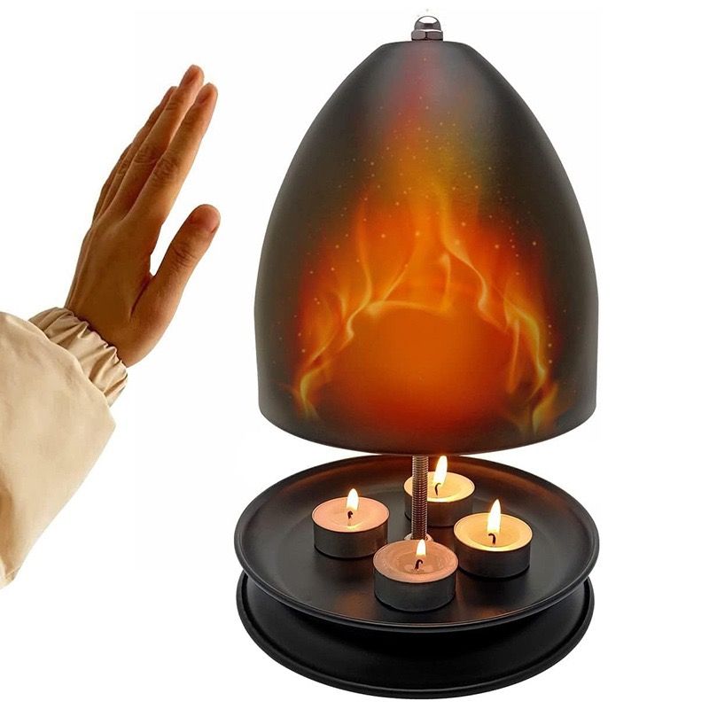 Iron Candle Warmer Lamp with Elegant Egg-Shaped Shade view 8
