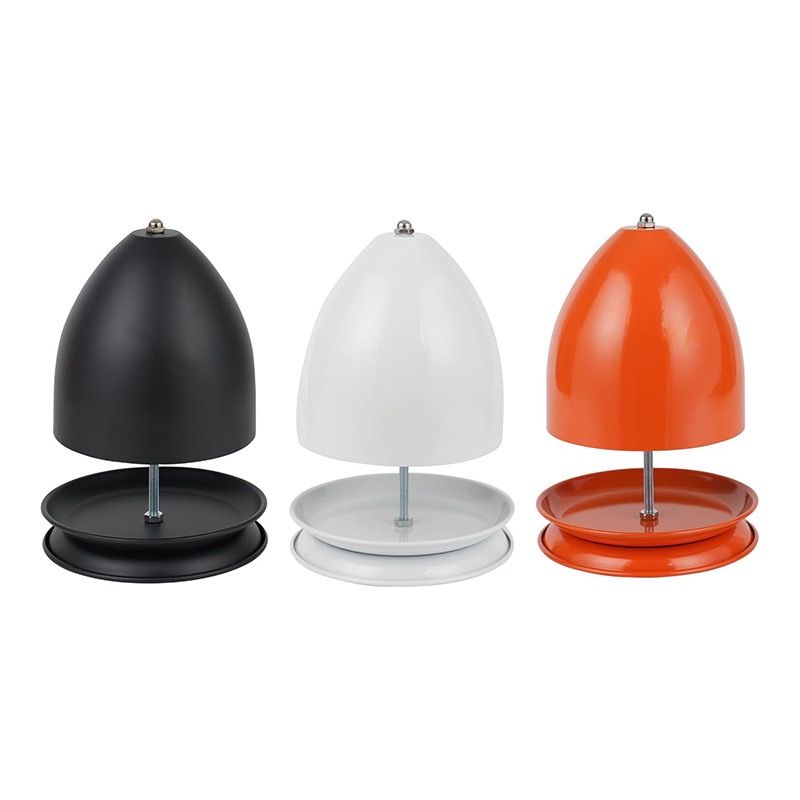 Iron Candle Warmer Lamp with Elegant Egg-Shaped Shade view 3