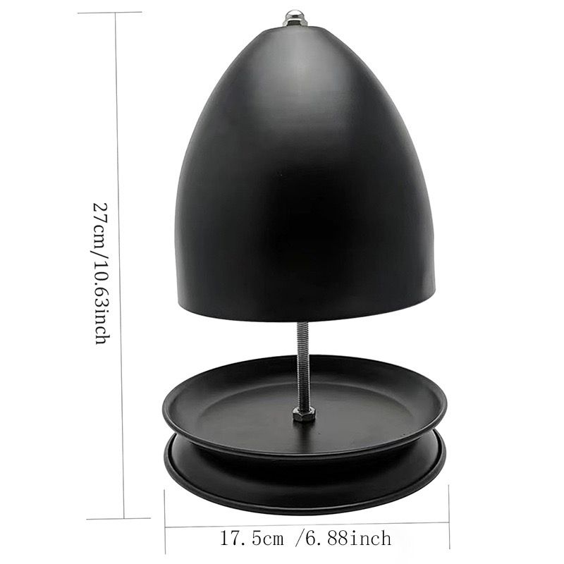 Iron Candle Warmer Lamp with Elegant Egg-Shaped Shade view 4