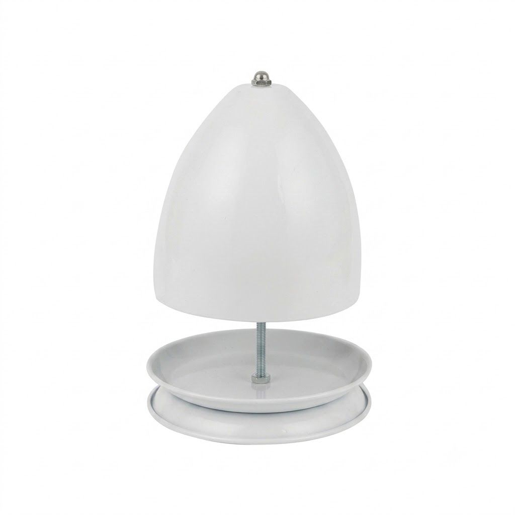 Iron Candle Warmer Lamp with Elegant Egg-Shaped Shade view 14