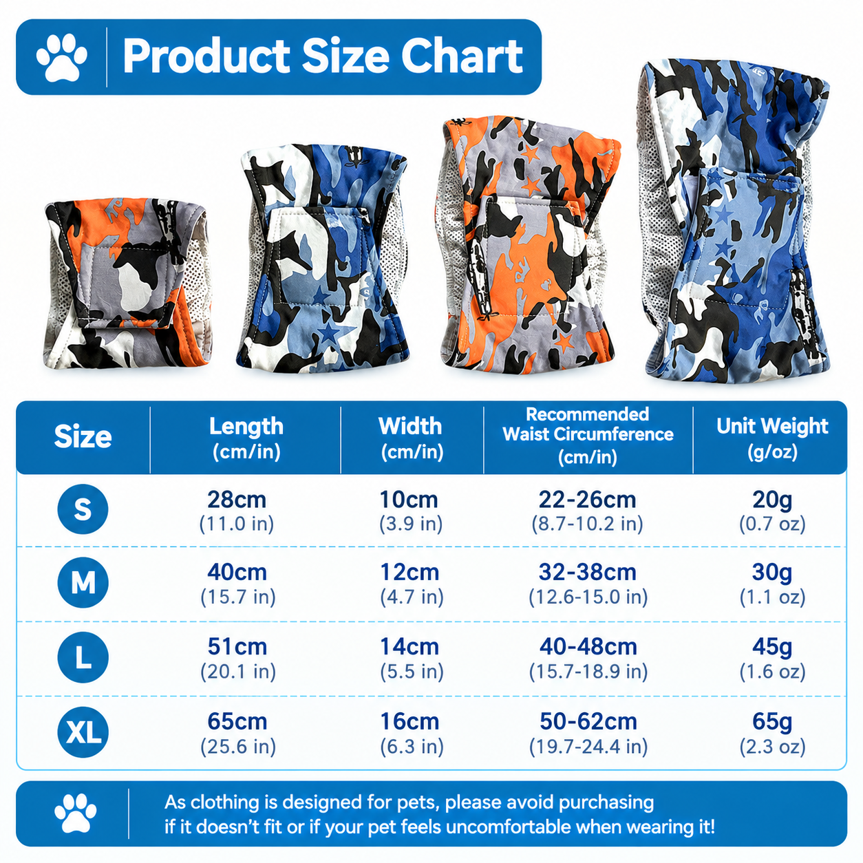 Male Dog Belly Band Wrap Reusable Washable Diaper for Marking Incontinence view 2