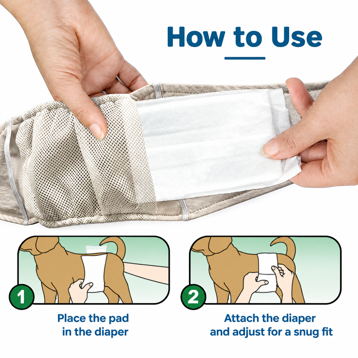 Male Dog Belly Band Wrap Reusable Washable Diaper for Marking Incontinence view 6