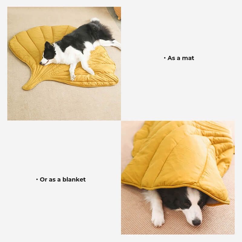 Leaf-Shaped Multi-Functional Pet Mat – Plush view 6