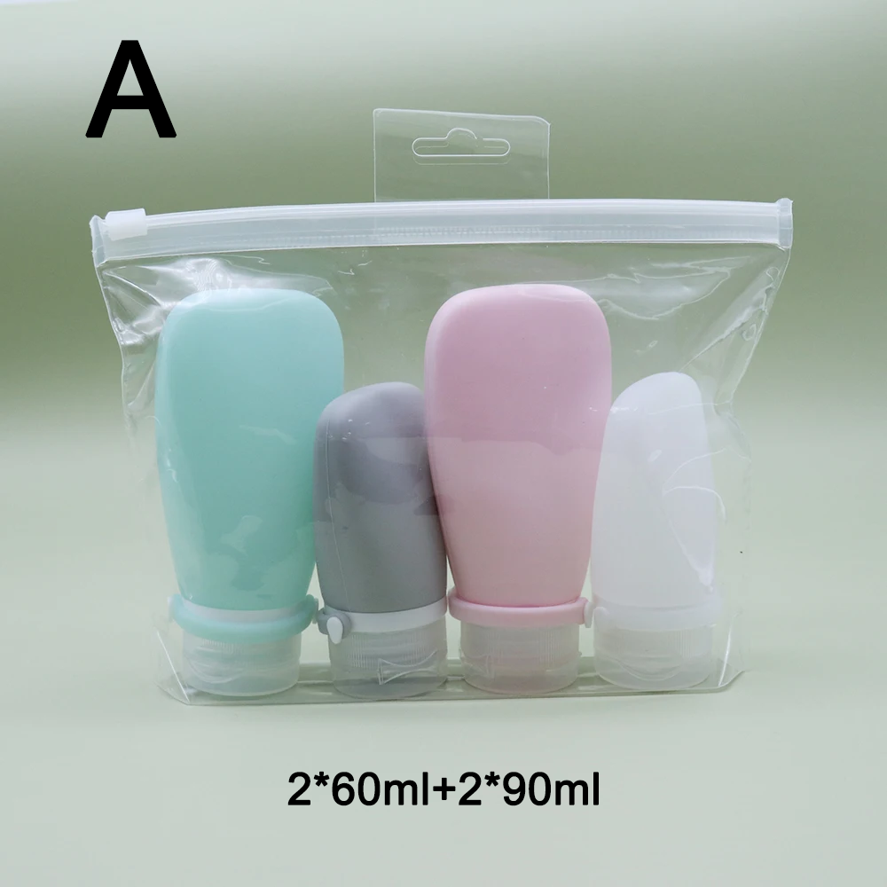 Travel-Friendly Silicone Dispensing Bottle Set for Toiletries view 8