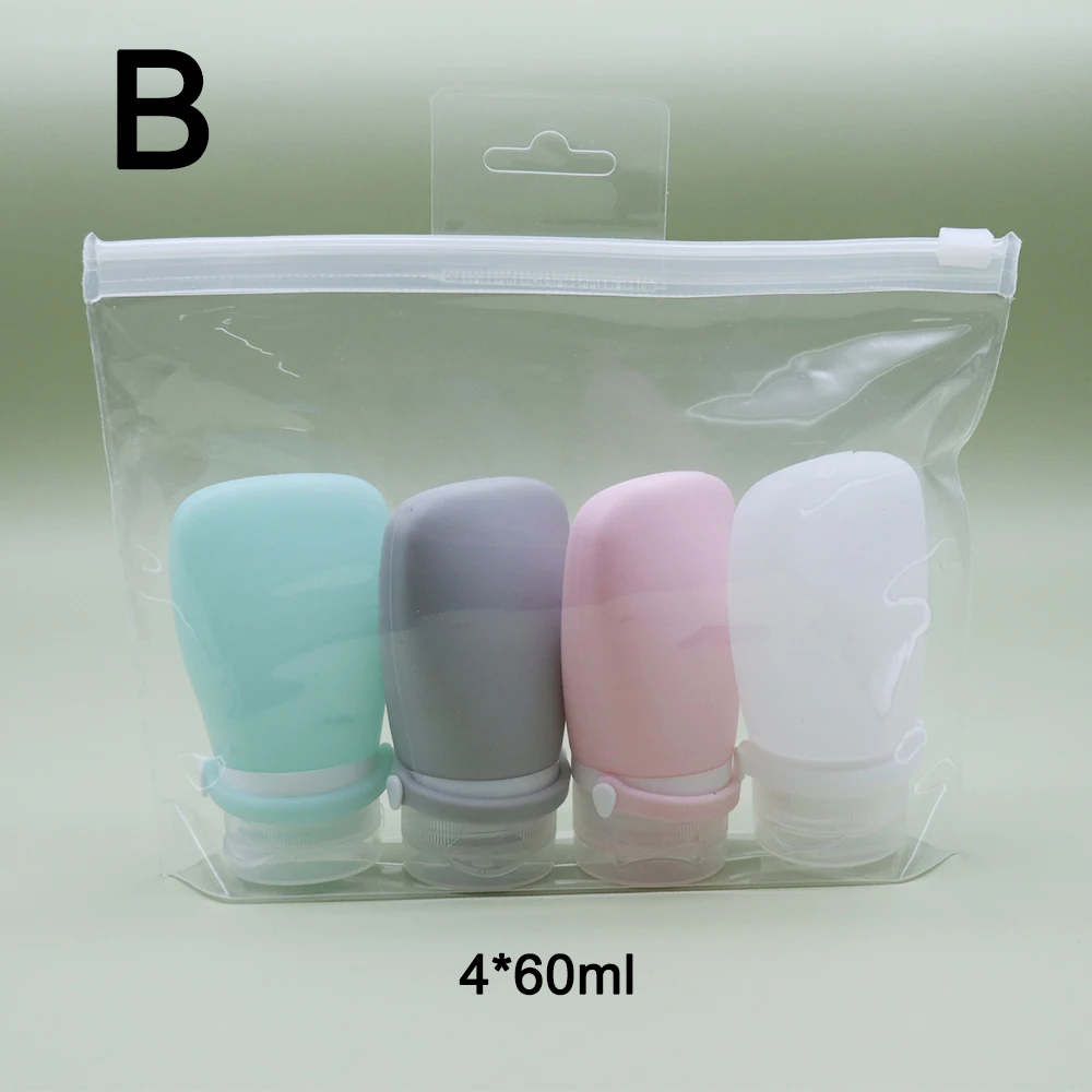 Travel-Friendly Silicone Dispensing Bottle Set for Toiletries view 9