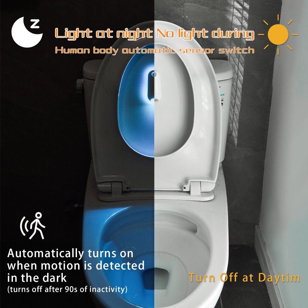 2-in-1 Motion Sensor Night Light with Toilet Light Function view 5