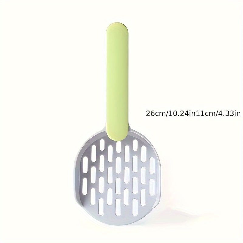 Colorful Cat Litter Scoop Set with Wall-Mountable Storage Base for Easy view 3