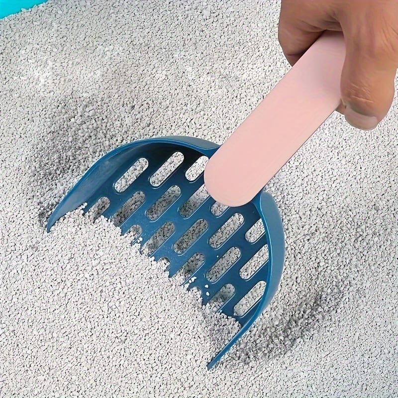 Colorful Cat Litter Scoop Set with Wall-Mountable Storage Base for Easy view 6