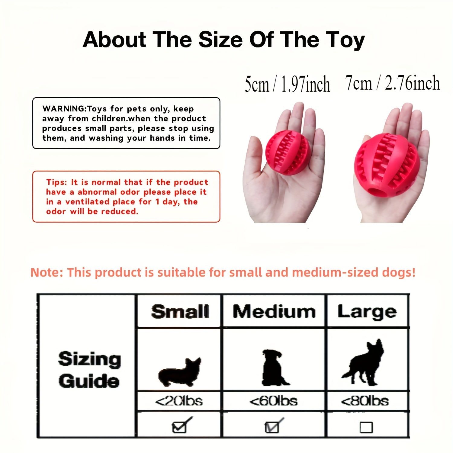 Interactive Dog Chew Toy for Small Breeds - Durable Rubber Treat Dispensing view 8