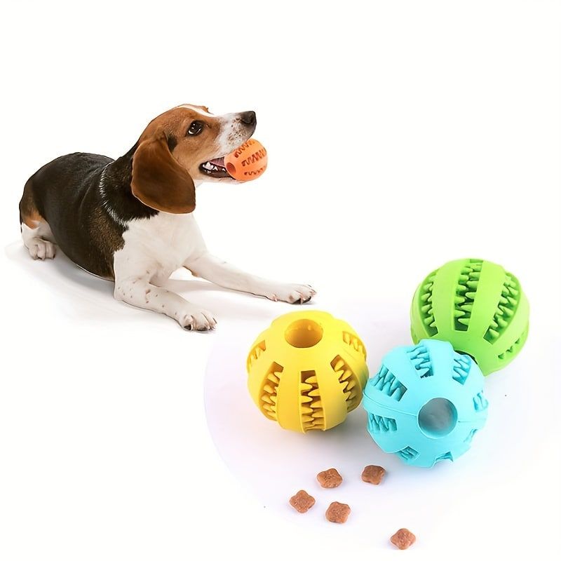 Interactive Dog Chew Toy for Small Breeds - Durable Rubber Treat Dispensing view 7