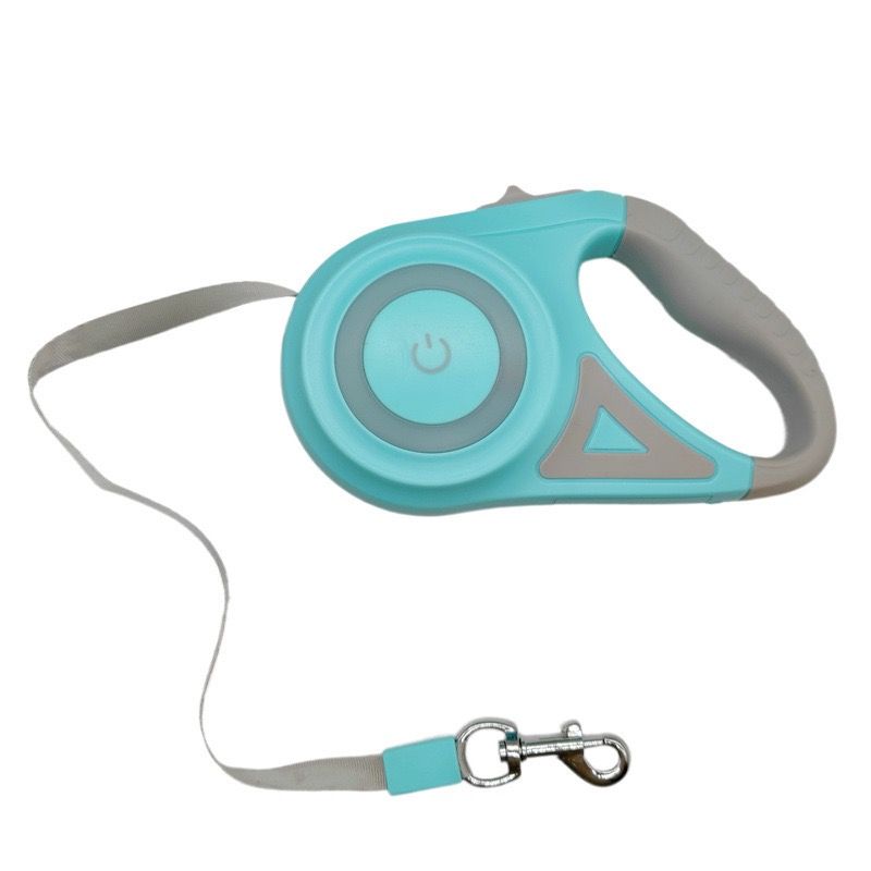 Illuminated Retractable Dog Leash with Touch-Control Brake and RGB Breathing Light — image 1