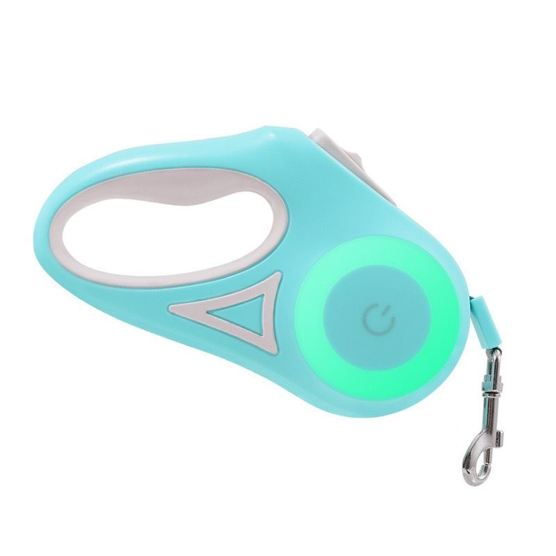 Illuminated Retractable Dog Leash with Touch-Control Brake and RGB Breathing Light view 10