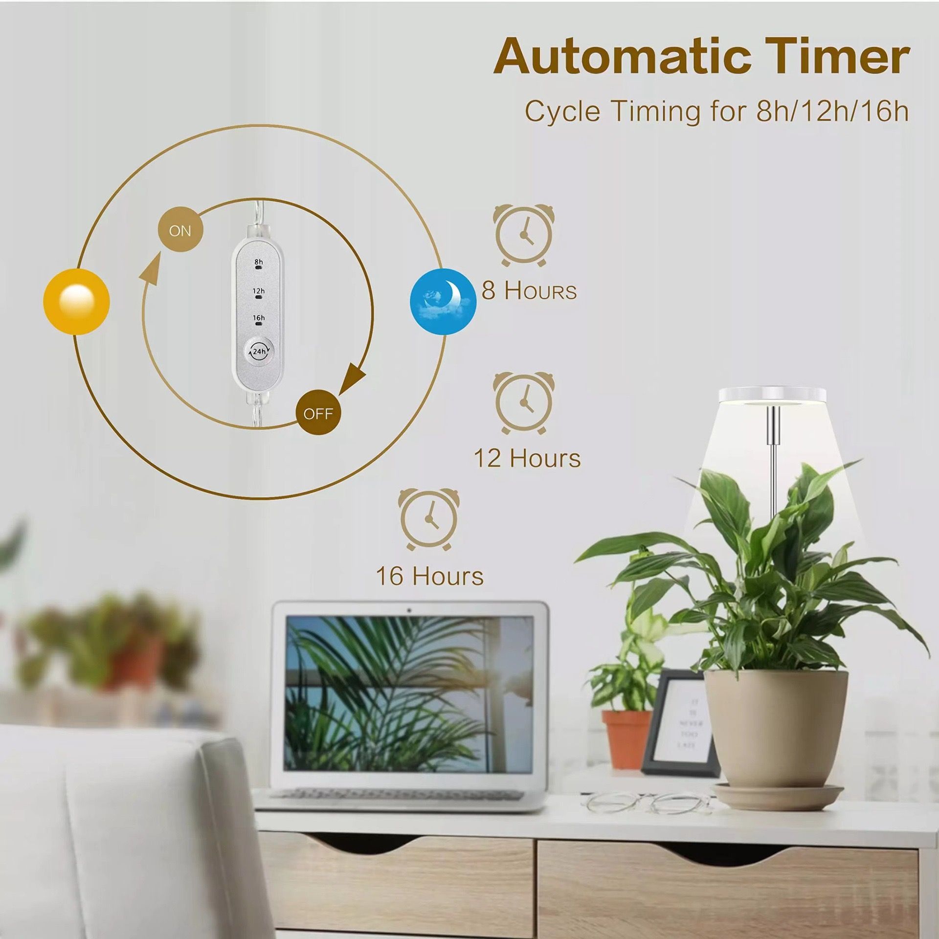 Angel Halo Ring LED Plant Grow Light view 5