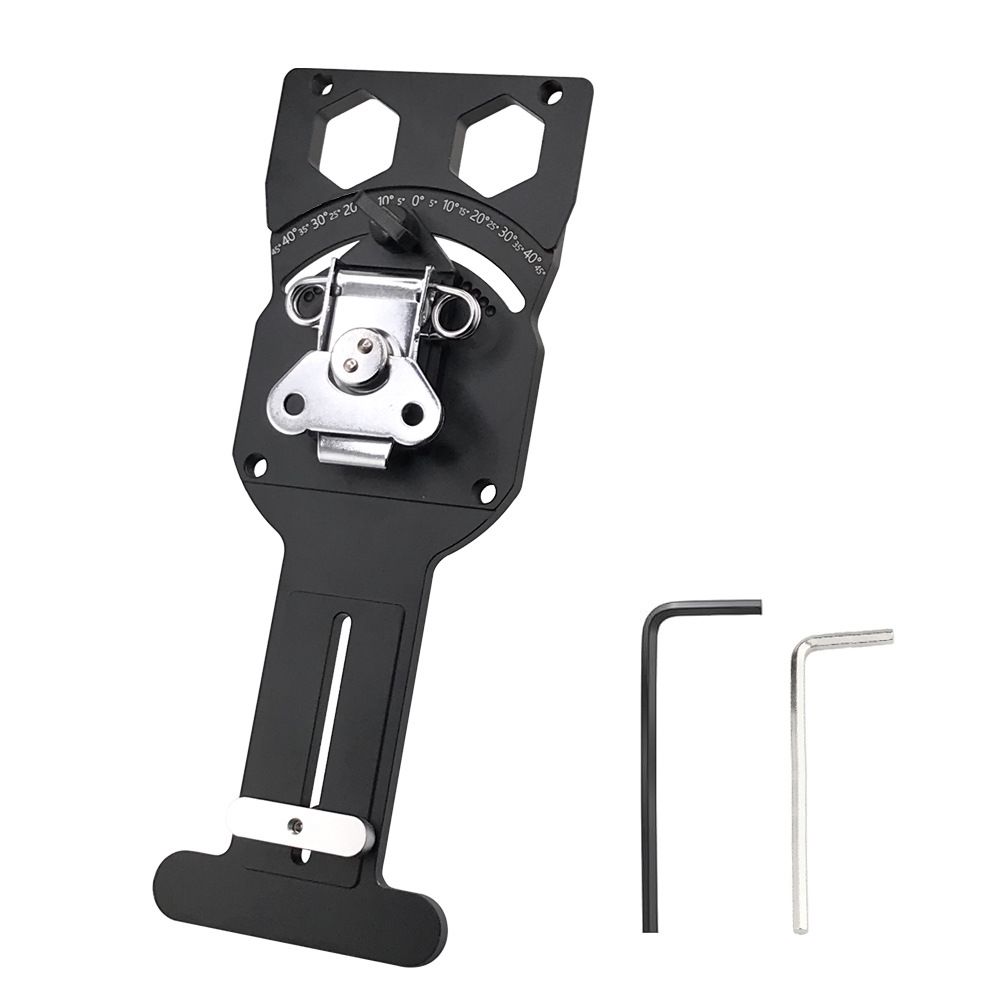 Adjustable Angle Guide Rail Square for Track Saws with 19-Position Stop from view 4