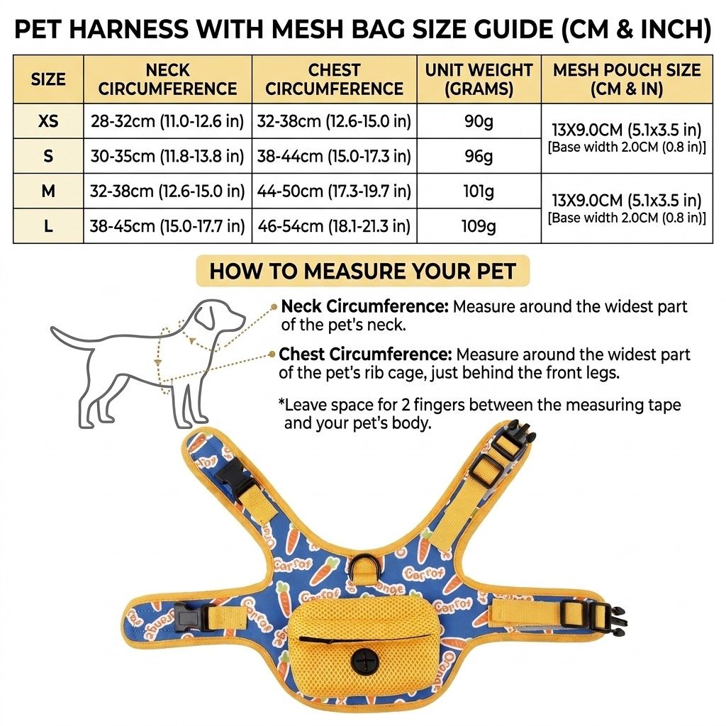 Adventure-Ready Pet Vest Harness with Matching Poop Bag Carrier – Breathable view 2