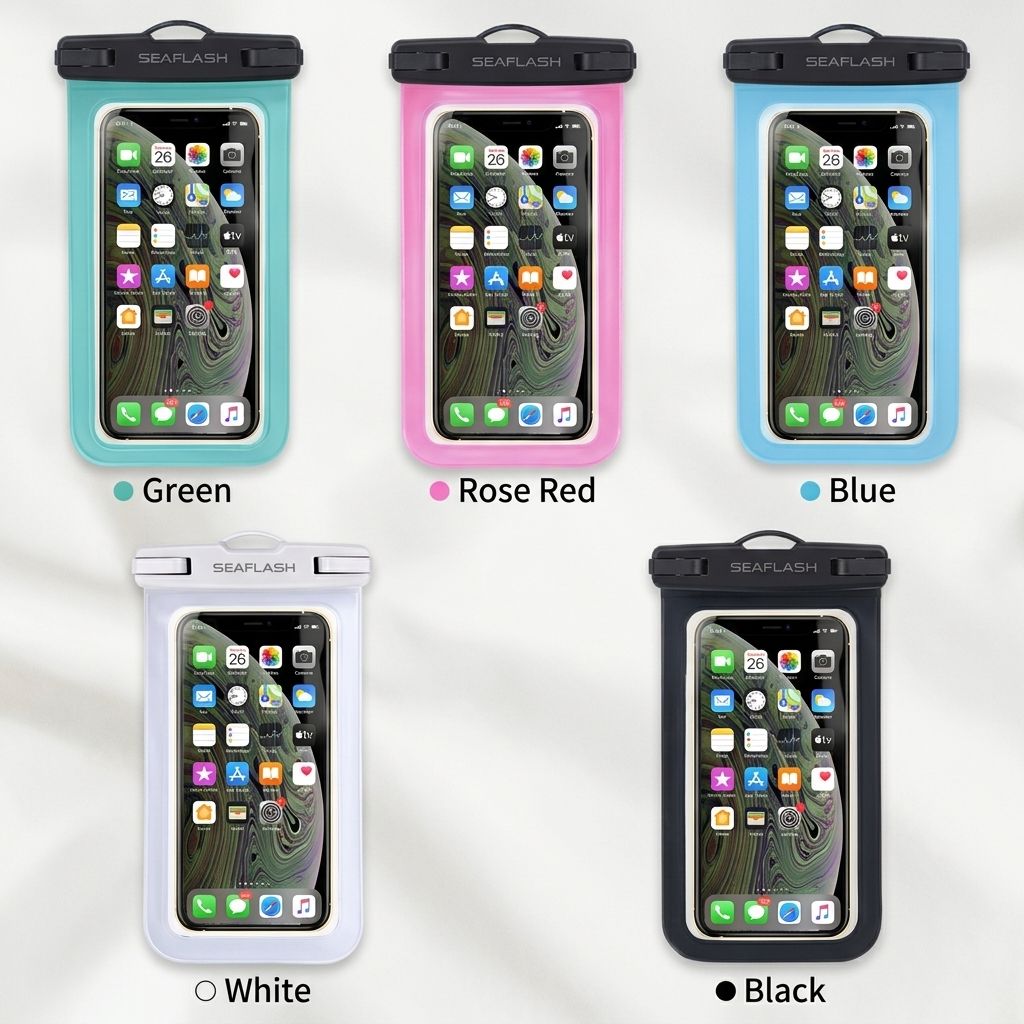 Universal Waterproof Phone Pouch IPX8 Underwater Dry Bag with Touchscreen view 5