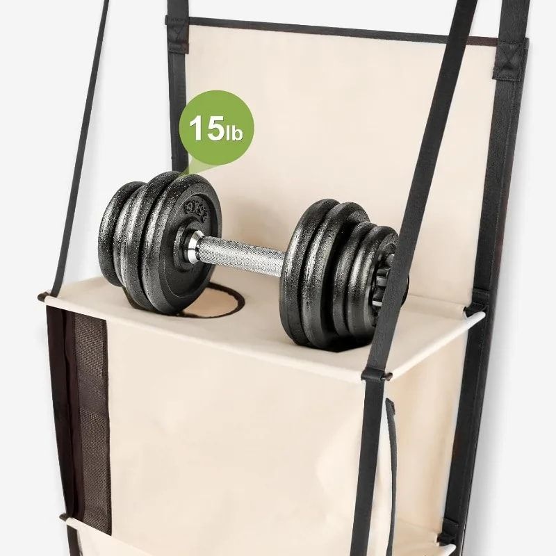Space-Saving Over-the-Door Cat Hammock with Three Cozy Tiers view 6