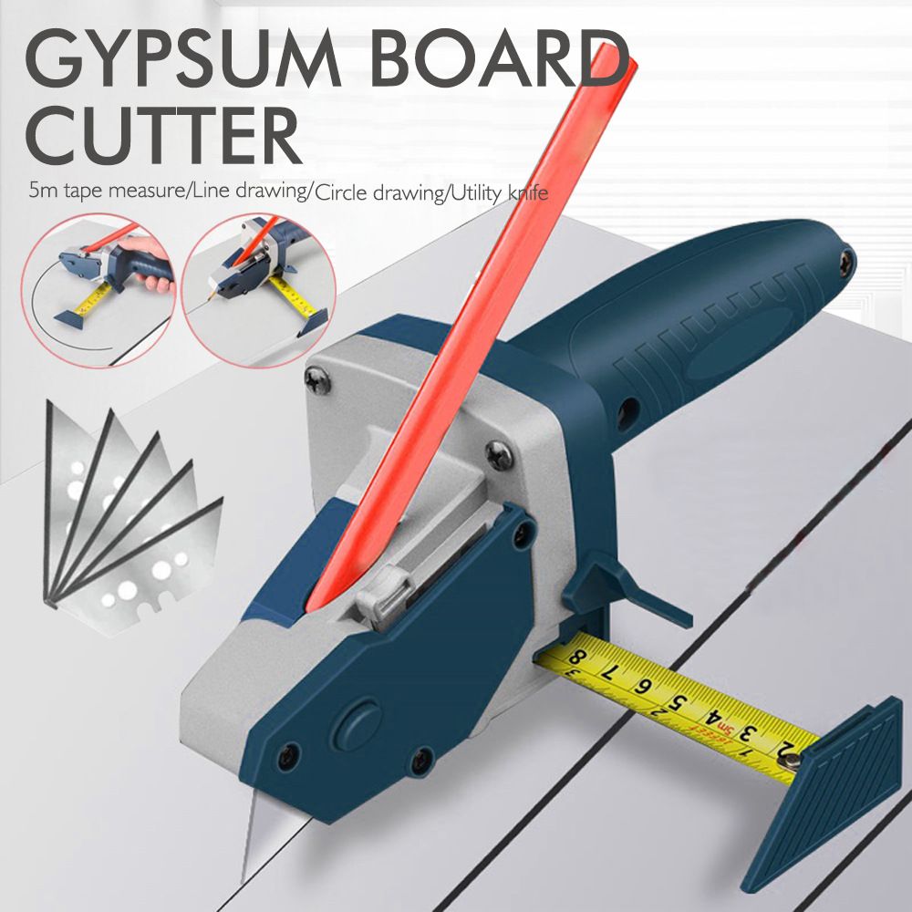 Multifunctional Gypsum Board Cutter with Measuring Tape and Marking Pencil view 2