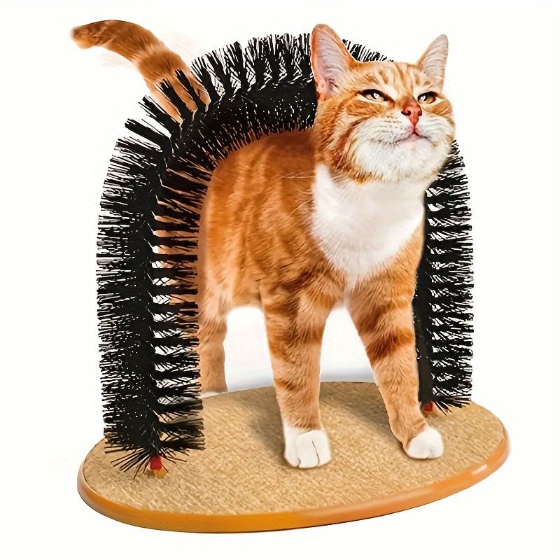 Cat Arch Groomer & Self-Scratching Toy – Interactive Massage view 2