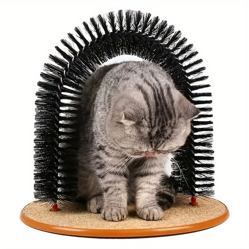 Cat Arch Groomer & Self-Scratching Toy – Interactive Massage view 4