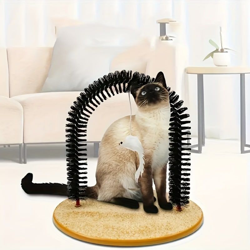 Cat Arch Groomer & Self-Scratching Toy – Interactive Massage view 7