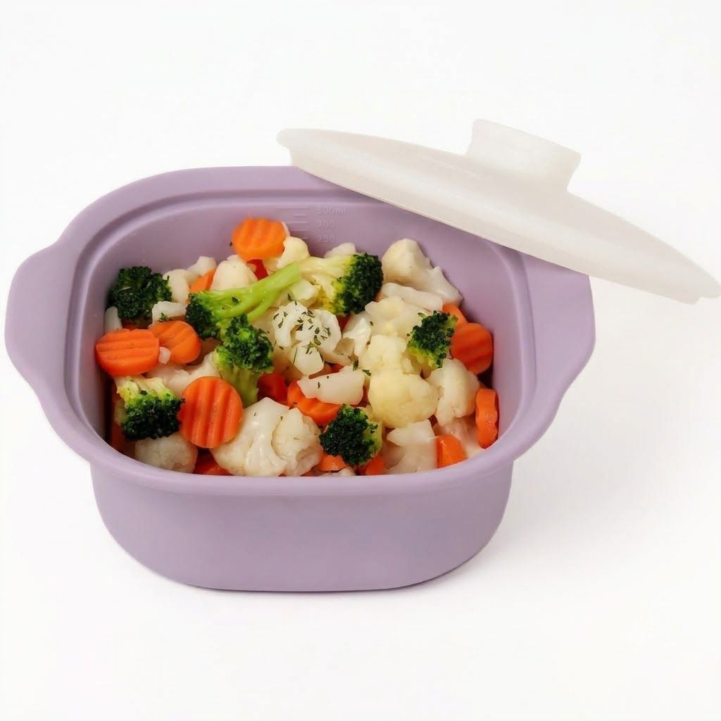 Multipurpose Platinum Silicone Steamer Pot – Food-Grade