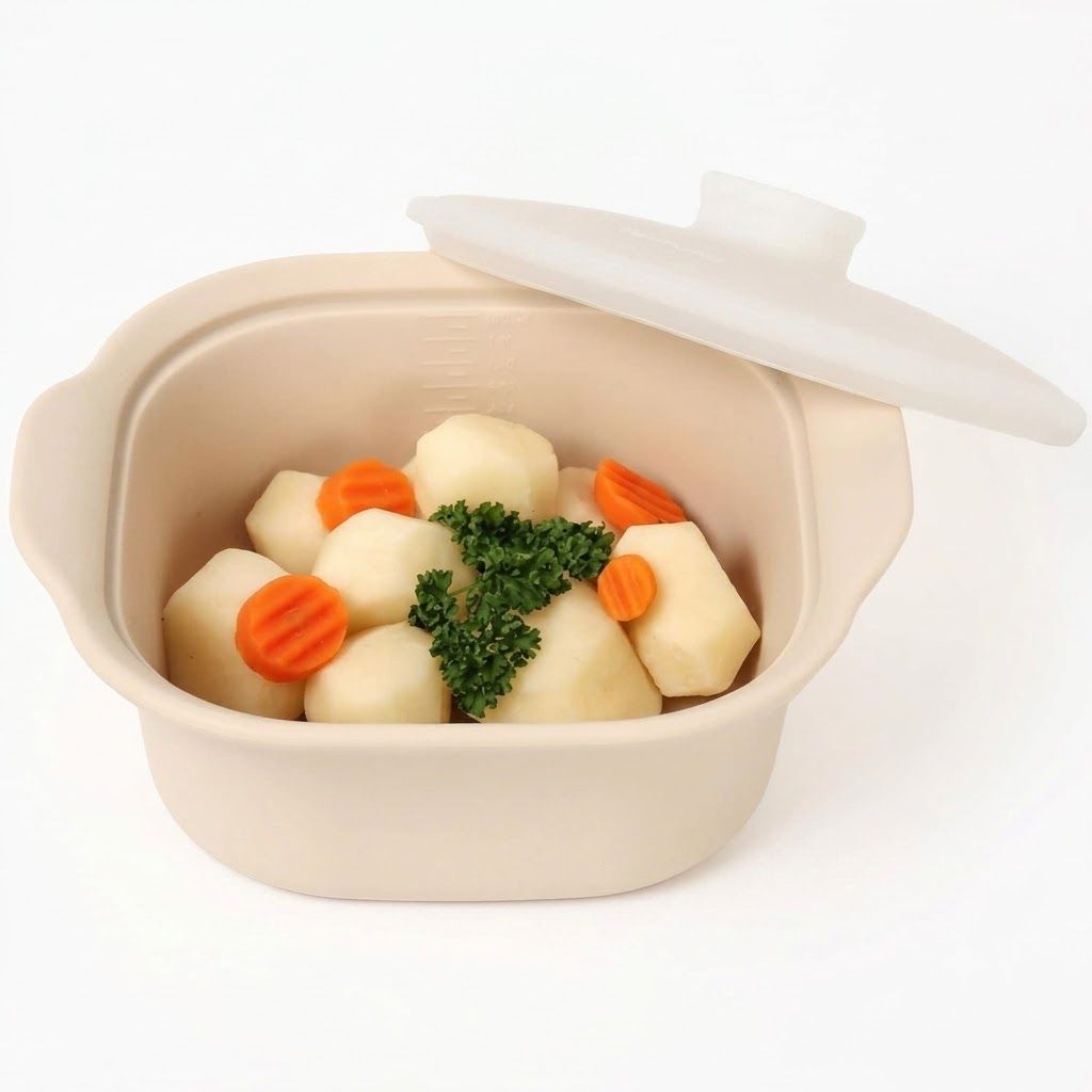 Multipurpose Platinum Silicone Steamer Pot – Food-Grade view 10