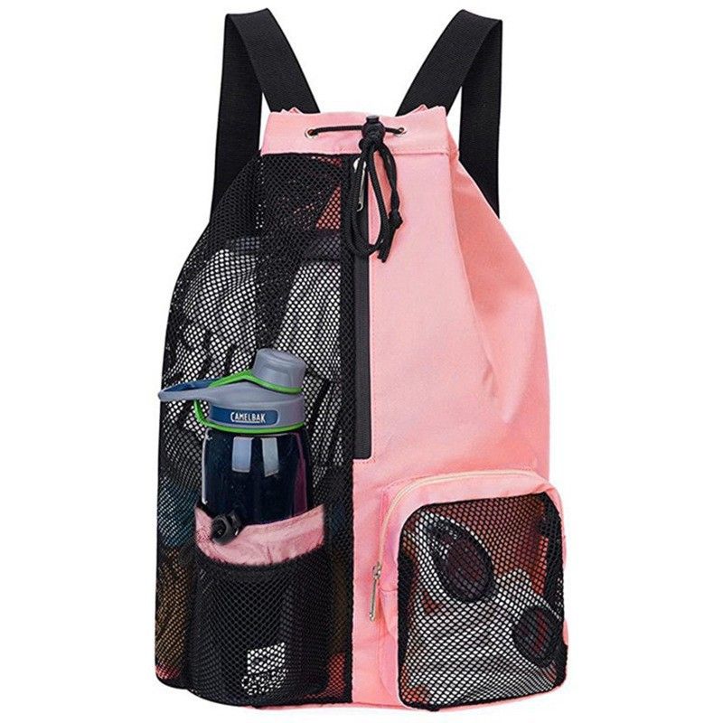 Drawstring Mesh Backpack for Gym view 7