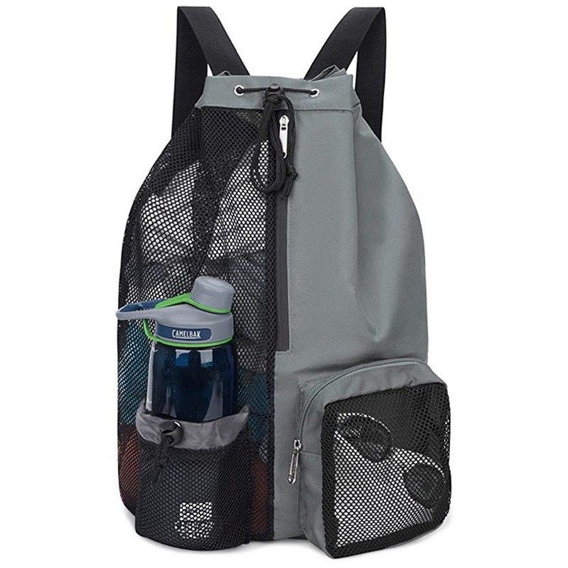 Drawstring Mesh Backpack for Gym view 8