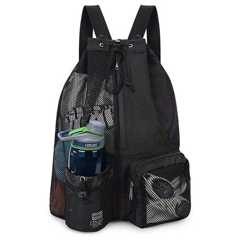 Drawstring Mesh Backpack for Gym view 6
