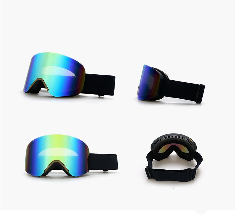 New Magnetic Ski Goggles with Cylindrical Lens view 7