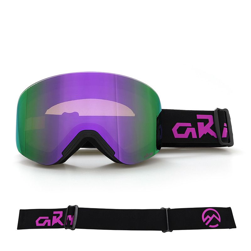 New Magnetic Ski Goggles with Cylindrical Lens view 8