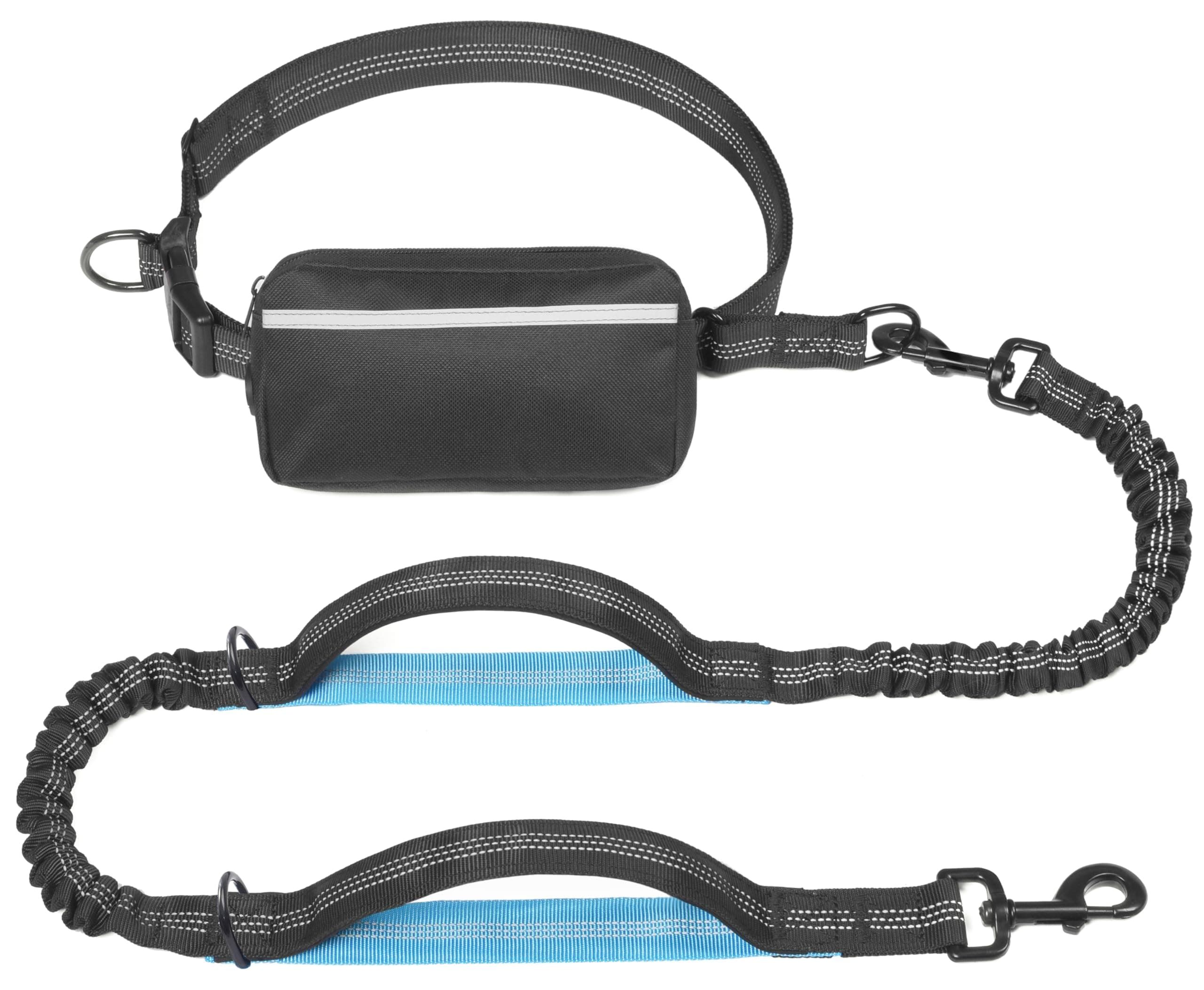 Hands-Free Dog Leash Set with Waist Belt and Storage Pouch view 6