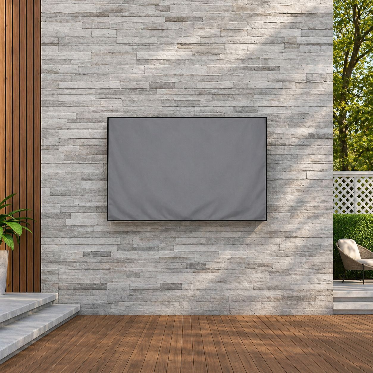 Weatherproof Outdoor TV Cover for Wall-Mounted Flat Screens – Waterproof view 3