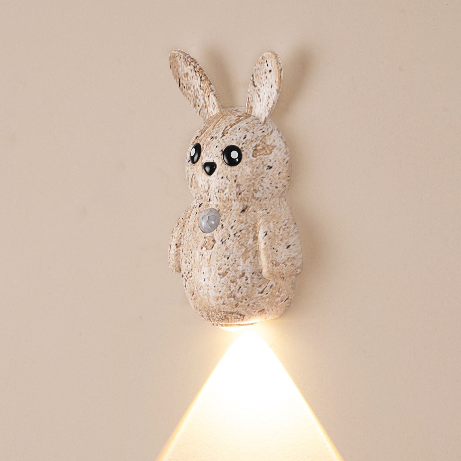 Adorable Cartoon Rabbit LED Motion Sensor Wall Light view 12