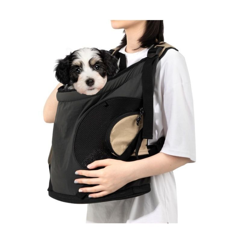 Versatile Front-Facing Pet Carrier Backpack with Breathable Mesh and Safety