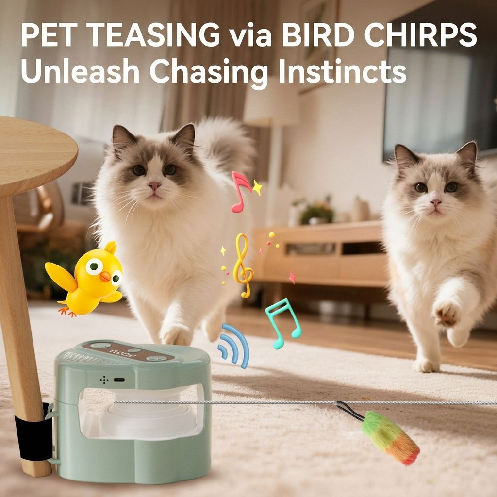 Interactive Rolling Cat Toy with Feather Wand Attachment – Auto-Moving view 7
