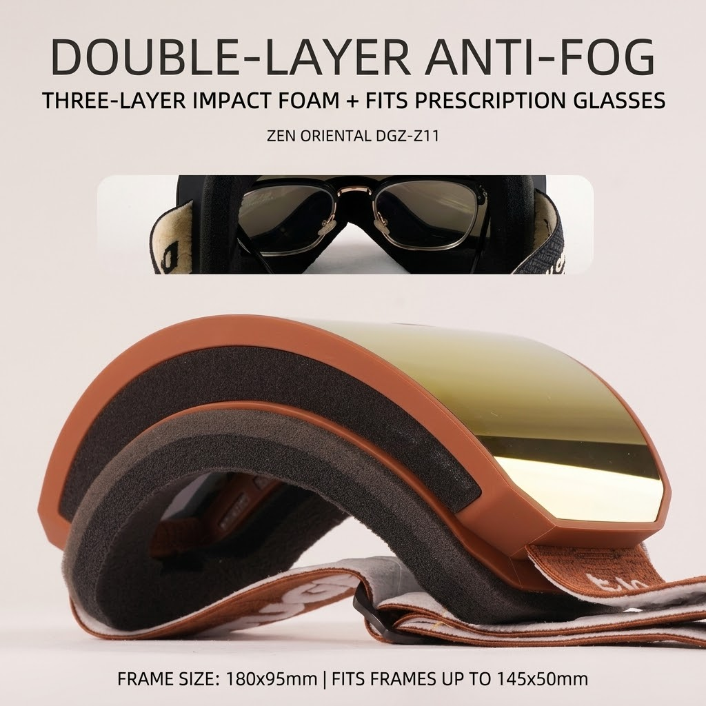 DOTUGE DGZ-Z11 Ski Goggles with Italian REVO Coating view 4
