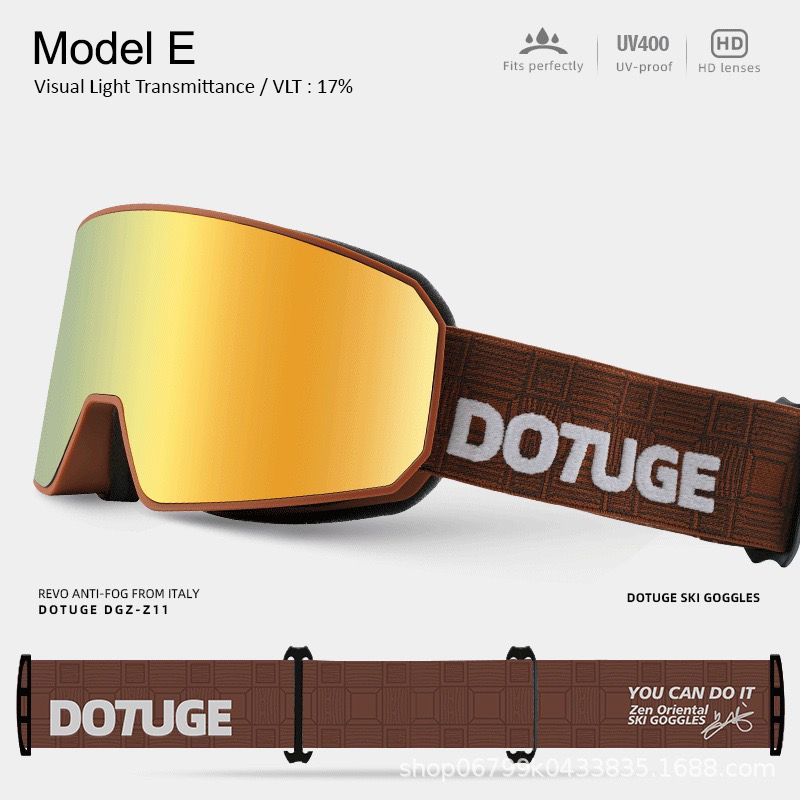 DOTUGE DGZ-Z11 Ski Goggles with Italian REVO Coating view 9