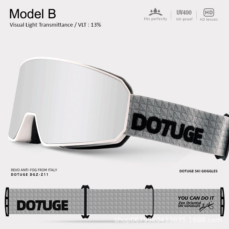 DOTUGE DGZ-Z11 Ski Goggles with Italian REVO Coating view 12